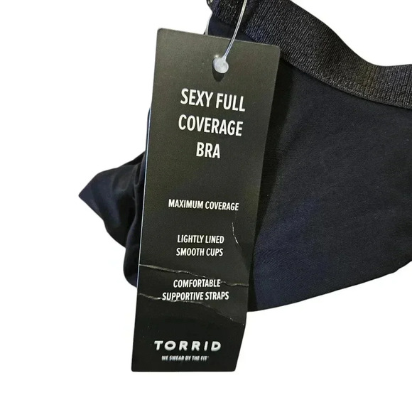 Torrid Curve Black Sexy Full Coverage Lined Supportive Bra 42C - Picture 4 of 8